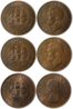 KM 25 1939, 1941 and KM 45 1953 Union SA 0.5 Penny.jpg