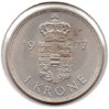 Denmark - 1 Krone - 1977 SB - KM #862.1 - CN - Rev.jpg