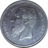 1869 Belgium Five Francs Obv.JPG