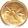 1953 Canada Cent Rev - Hanging 3 - MS63.JPG