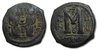 18BYZANTINE EMPIRE AE Follis Justinus II, Theoupolis (Antioch) 565-578 A.D. VF.jpg