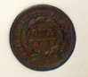 1854 Braided Hair LARGE CENT XF Copper Type Coin wCASE-Back.jpg