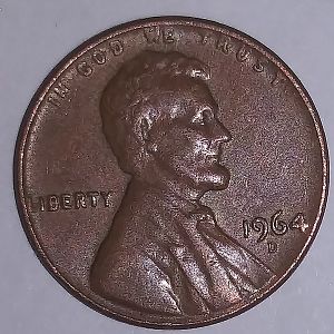 1964D Lincoln Cent DDO