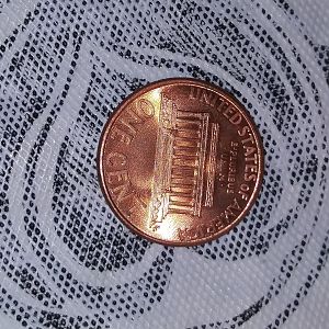 1997D lincoln cent reverse