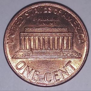 1992D lincoln cent reverse