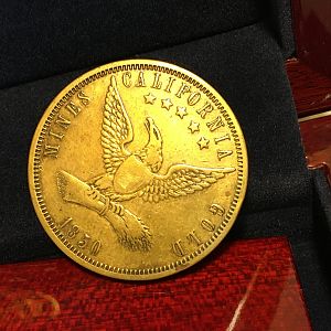 1850 California Gold Mines-Dancing Bears Token-Rare
