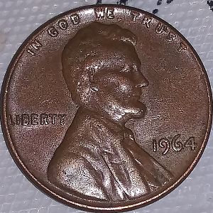 1964 Lincoln cent error