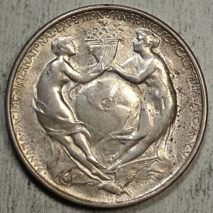 1915 Panama Pacific International Expo Silver Medal Reverse