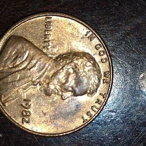 Lincoln penny 1982