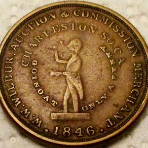1846 Slave Token from Charlston, South Carolina-Obverse