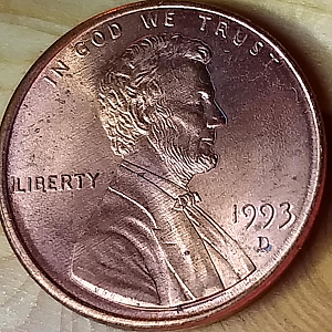 1993 Double Die Penny