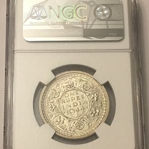 1944(B) India Rupee obv