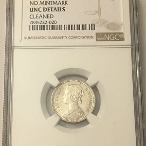 1888(C) India 1/4 Rupee obv