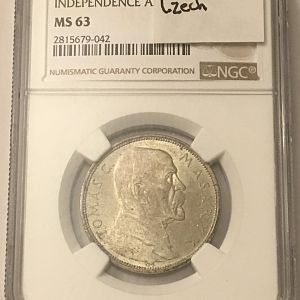 1928 Czechoslovakia 10 Korun obv