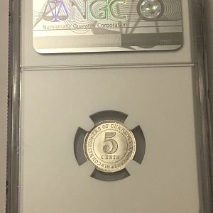1941 Malaya 5 cent rev