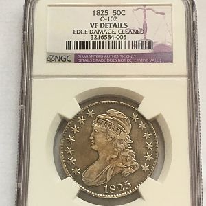 1825 Capped Bust 50 cent obv