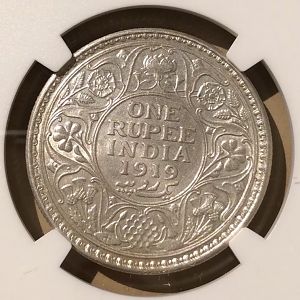 1919(C) India Rupee rev closeup