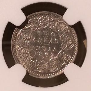 1862(B) India 2 Annas rev closeup