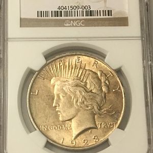 1923 U.S. Peace Dollar obv