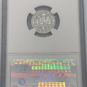 2002 S Silver Roosevelt 10 cents rev