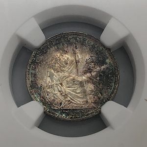 1912 FG Peru Dinero obv closeup
