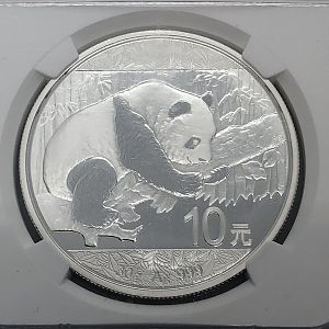 2016 China S10Y Panda obv closeup