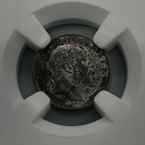 1902 Great Britain 2 pence - Maundy obv closeup