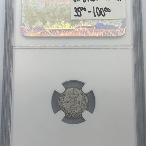 1902 Great Britain 2 pence - Maundy rev