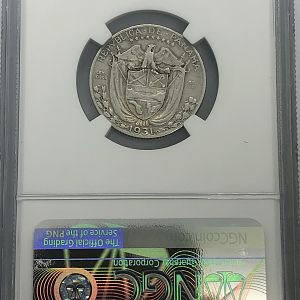 1931 Panama 1/4 Balboa rev
