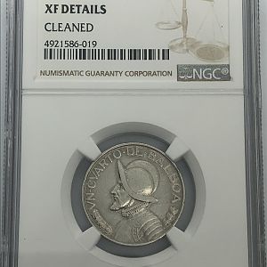 1934 Panama 1/4 Balboa obv