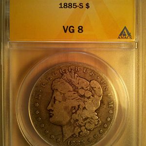 1885 S Obverse
