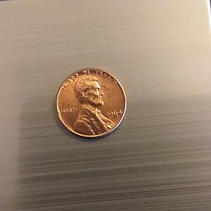 1964 Lincoln cent obverse