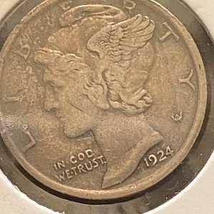 1924 Dime/Penny Obv