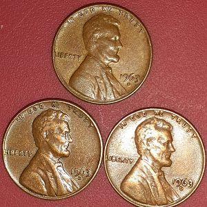 1963 d penny