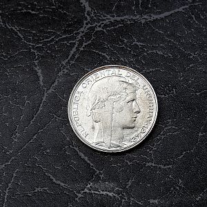 Uruguay 20 Centismos coin made in 1942 out of .720 silver.