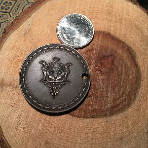 1920's The Deshler Hotel Key FOB-Reverse