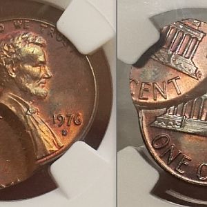 009 Double Struck Penny with 2 Lincoln Heads
