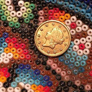 1849-O $1 Gold Liberty Coin 22k