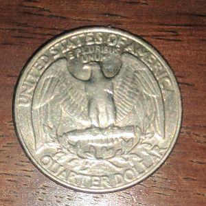 Back of 1983 P Quarter