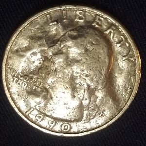 1990D Washington quarter error
