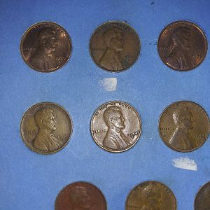 Wheat cents with s mint mark
