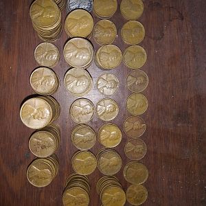 1919-1958 cents