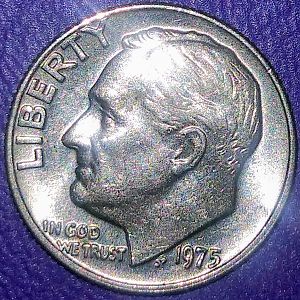 1975 (NO MINMARK) ROOSEVELT DIME