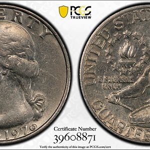 1776-1976 Quarter