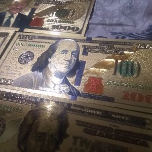 Gold foil bills