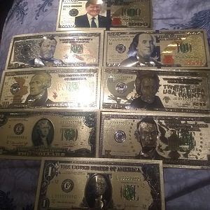 Gold foil Bills