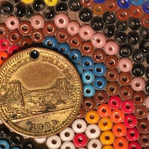 1883 Brooklyn Bridge Opening Token-Obverse 13mm