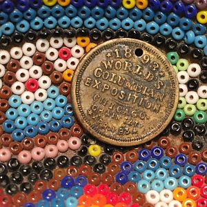 1893 President Cleveland Columbian Exposition Token-Reverse 18mm