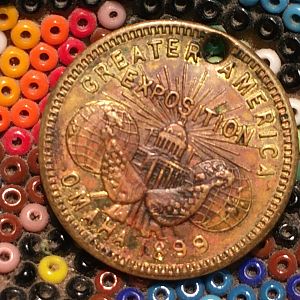 1899 Greater America Exposition Omaha-Admiral Dewey Hero of Manila-Reverse 18.5mm