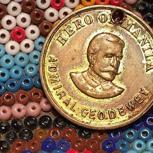 1899 Greater America Exposition Omaha-Admiral Dewey Hero of Manila-Obverse 18.5mm